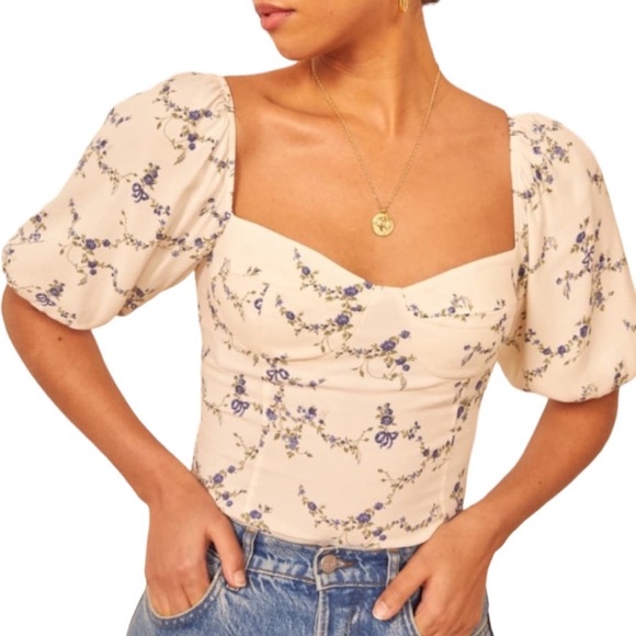 Reformation Tops - NWOT Reformation Lua Top in Emmaline Floral | size 4